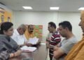 Sh. Sham Choudhary, Smt. Priya Sethi, Sh. Munish Sharma listen to the public grievances