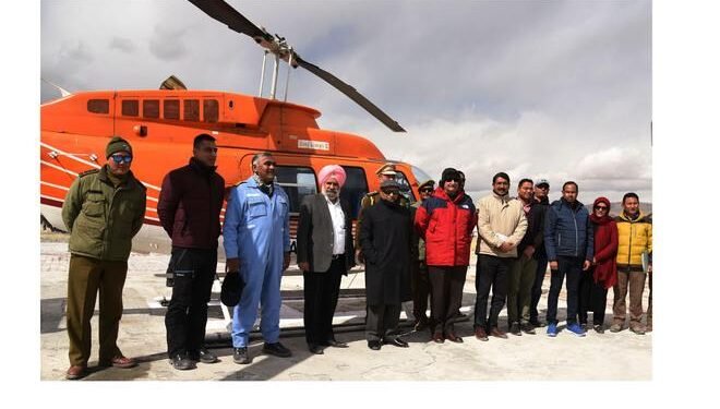Helicopter services open for tourists in Ladakh