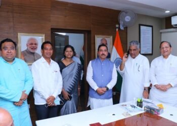 Jagannath Saraka and Tukuni Sahu signed the nomination papers of NDA’s Presidential candidate Droupadi Murmu