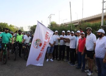 Cycle rally organised by Jammu Smart City Limited (JSCL)
