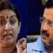 Hawala case: Smriti Irani slams Arvind Kejriwal for giving clean chit to Satyendar Jain