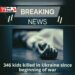 346 kids killed in Ukraine since beginning of war*