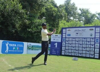Yuvraj Singh Sandhu and Arjun Prasad in joint lead on day one of J&K Open 2022 presented by J&K Tourism