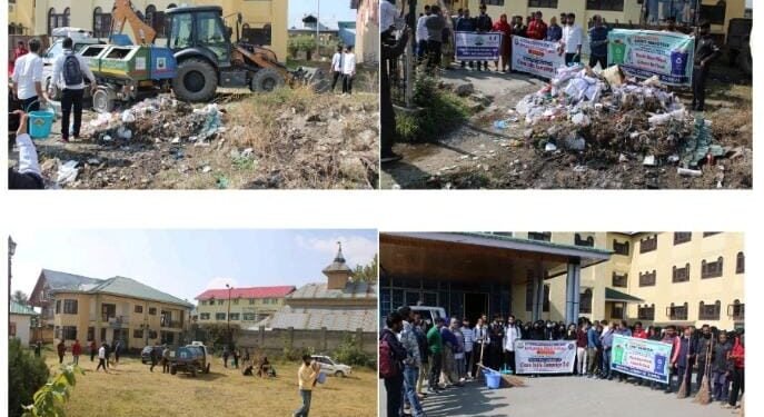 Unit GDC Sumbal in collaboration with Municipal Committee Sumbal organized Mega Swatchhata Drive