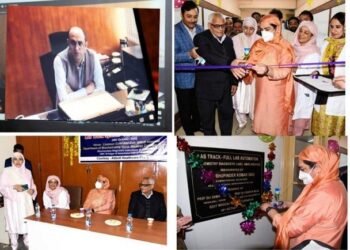 Bhupinder E-inaugurates Full Lab Automation Of BDL Of GMC Srinagar & Its Associated SMHS Hospital