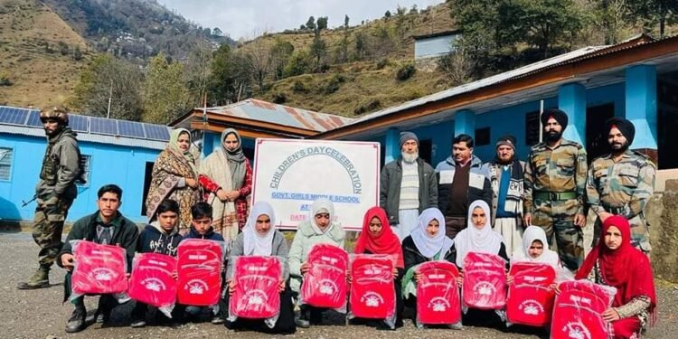 Indian Army Thrust to BPL Students at Loran, Poonch