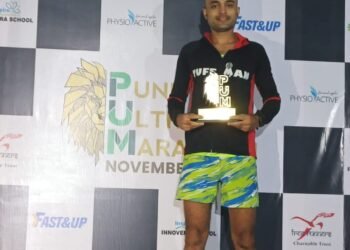 Sahil Sharma finished the Pune Ultra Marathon with a distance of 100 Kms