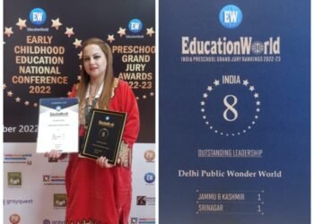 *In EW India Preschool Rankings, Delhi Public Wonderland gets 1st rank in J&K, 8th in India*