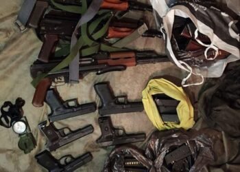 Security forces recover AK rifles, pistols along with narcotics in Baramulla