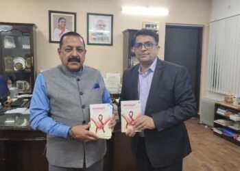 Honorable Minister in PMO Dr Jitender Singh ji released Aparajit- A book on Cancer Survivorship authored by Dr Deepak Abrol