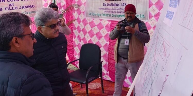 Atal Dulloo launches construction work on Cold Store at Talab Tillo