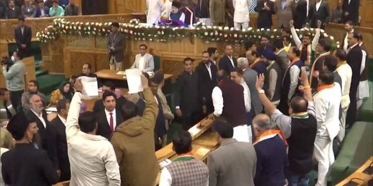 Uproar Erupts in J&K Assembly as BJP Protests Special Status