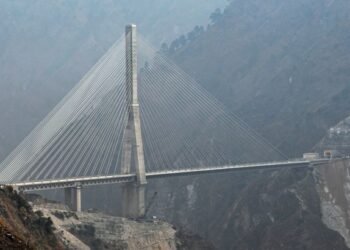 Railways conducts trial run of electric engine on India’s first cable-stayed rail bridge in J&K