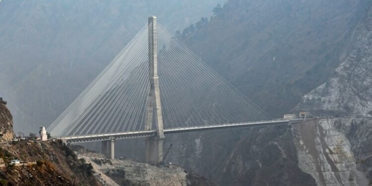 Railways conducts trial run of electric engine on India’s first cable-stayed rail bridge in J&K