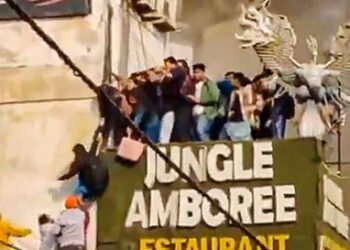 Several people jump off roof as fire breaks out at Delhi’s Rajouri Garden restaurant