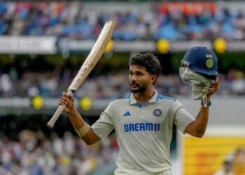 Nitish Reddy’s maiden international ton guides India to 358/9 at stumps