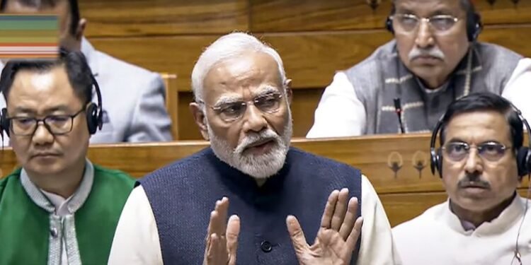 Our govt strengthening Constitution, Congress repeatedly wounded it: PM Modi in Lok Sabha