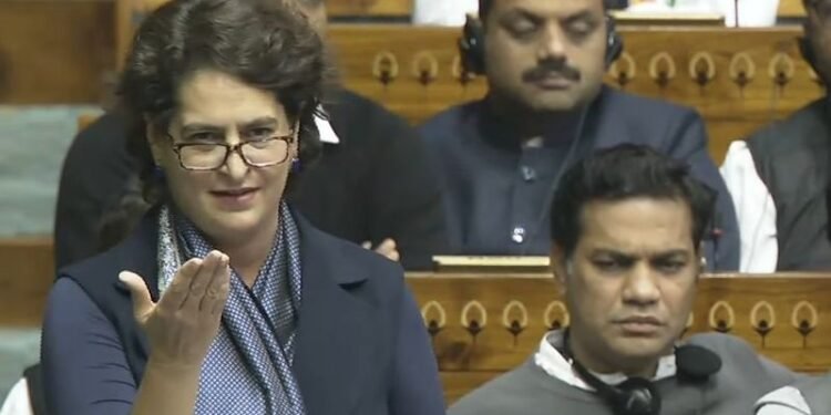 PM Modi hasn’t understood Constitution is not Sangh rule book: Priyanka in Lok Sabha