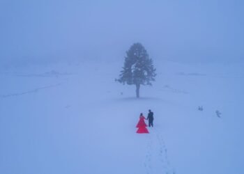 Majestic peaks of Kashmir a favourite with couples for pre-wedding shoots