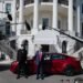 ‘Beautiful’ red Tesla is Trump’s pick from a special car line-up by ‘patriot’ Musk at White House