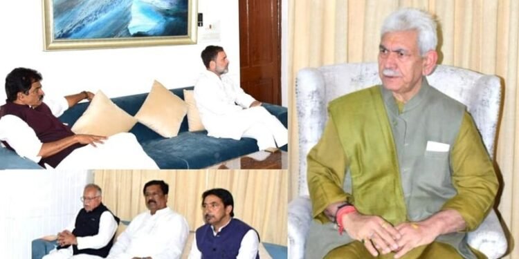 Rahul Gandhi meets L-G Sinha to discuss Pahalgam terror attack