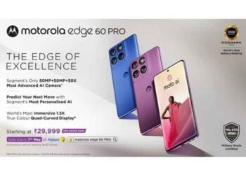 Motorola launches edge 60 pro in India with true flagship grade AI experience, at just Rs. 29,999, Preorder starting 30th April, 12PM onwards