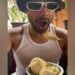 Bollywood actor Varun Dhawan enjoys a scoop of ice-cream for lunch