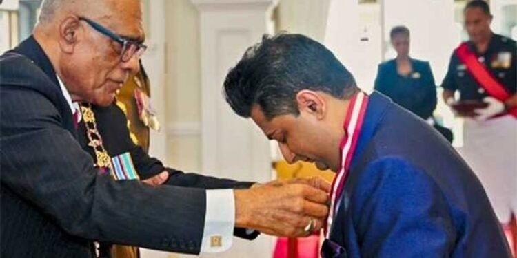 Bollywood singer Sumeet Tappoo awarded Fiji’s highest civilian honour for humanitarian work