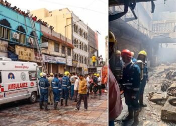 8 children among 17 killed in fire at building near Hyderabad’s Charminar