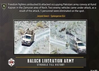 Baloch fighters strike in Zamuran and Quetta killing five security personnel