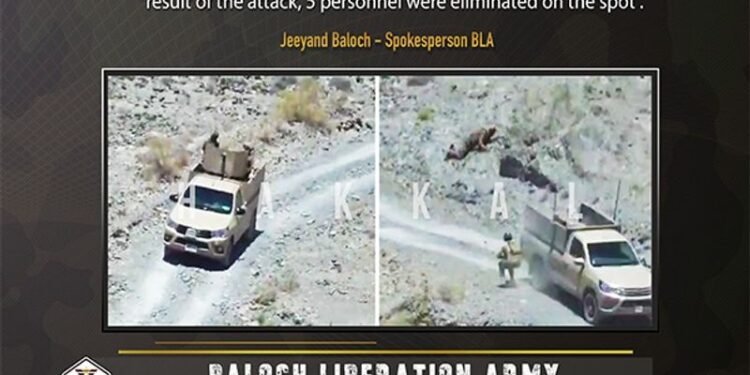 Baloch fighters strike in Zamuran and Quetta killing five security personnel