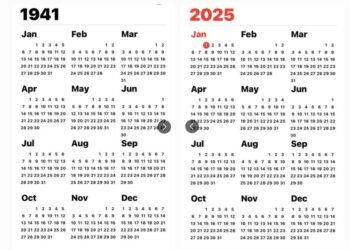 Caught in the matrix: 2025 calendar is the same as of 1941 and it’s driving Internet crazy