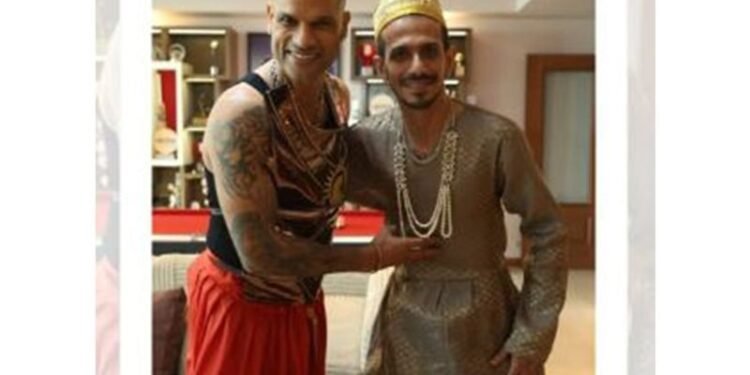 Dhawan and Chahal dressed as kings? Insta story sparks speculation