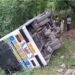 10 Students Injured as School Bus Overturns in Baramulla