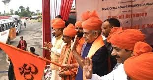 Budha Amarnath Yatra Begins Amid Tight Security as LG Flags Off First Batch