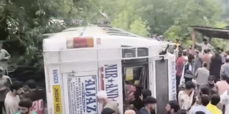 School Teacher Killed, 10 Injured as Bus Skids Off Road in Kupwara