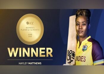 Hayley Matthews Wins ICC Women’s Player of the Month for Record-Equalling Fourth Time