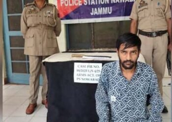 Man Caught with Sharp Weapon During Hotel Check in Jammu, Arrested