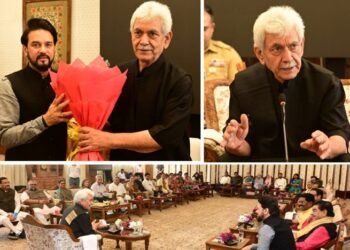 Parliamentary Panel on Coal, Mines & Steel Meets LG Manoj Sinha in Srinagar