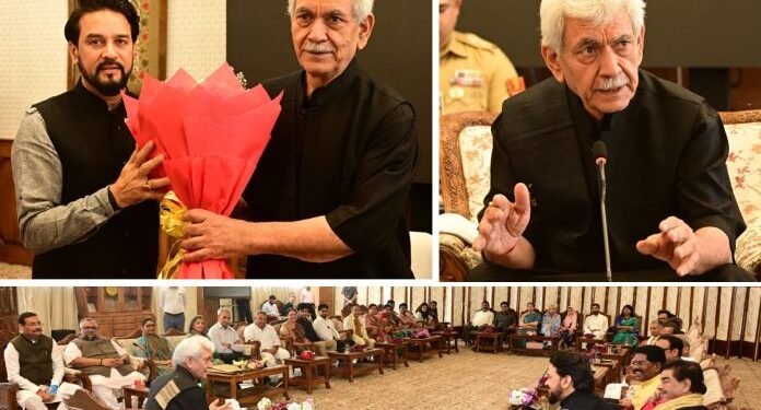 Parliamentary Panel on Coal, Mines & Steel Meets LG Manoj Sinha in Srinagar