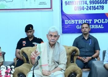 LG Sinha Reviews Amarnath Yatra Arrangements at Baltal, Stresses Seamless Pilgrimage