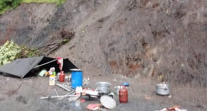 Two Killed in Landslide Near Shiv Gufa in Mahore’s Badora Area