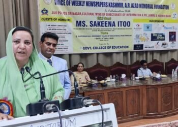 Drug-Free J&K Vital for Future Generations: Sakeena Itoo