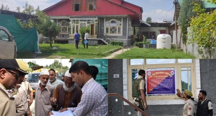 Property Used to Shelter Terrorists Attached by Police in Sopore