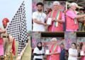 LG Manoj Sinha Felicitates 79 Cyclists in BSF’s ‘Pedal for Ek Bharat, Shreshtha Bharat’ Rally