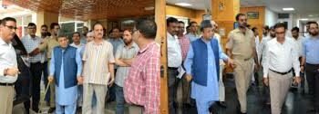 Speaker Abdul Rahim Rather Conducts Surprise Inspection of Legislature Hostel Srinagar