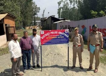 Anantnag Police Attach Property in Major Narco-Terror Case