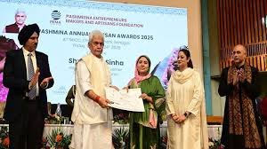 LG Felicitates J&K’s Craftspersons At Pashmina Artisan Awards Ceremony In Srinagar