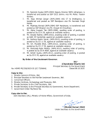 Major Reshuffle in J&K Police: 7 IPS, 14 JKPS Officers Transferred