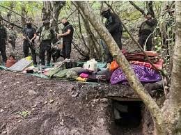 Security Forces Bust Two Old Terrorist Hideouts in Kulgam Forests